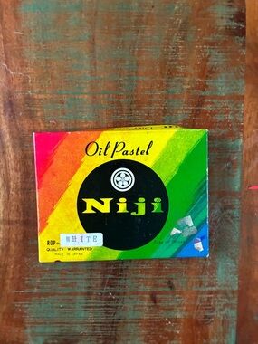 Niji Oil Pastels (Model ROP), white only vintage